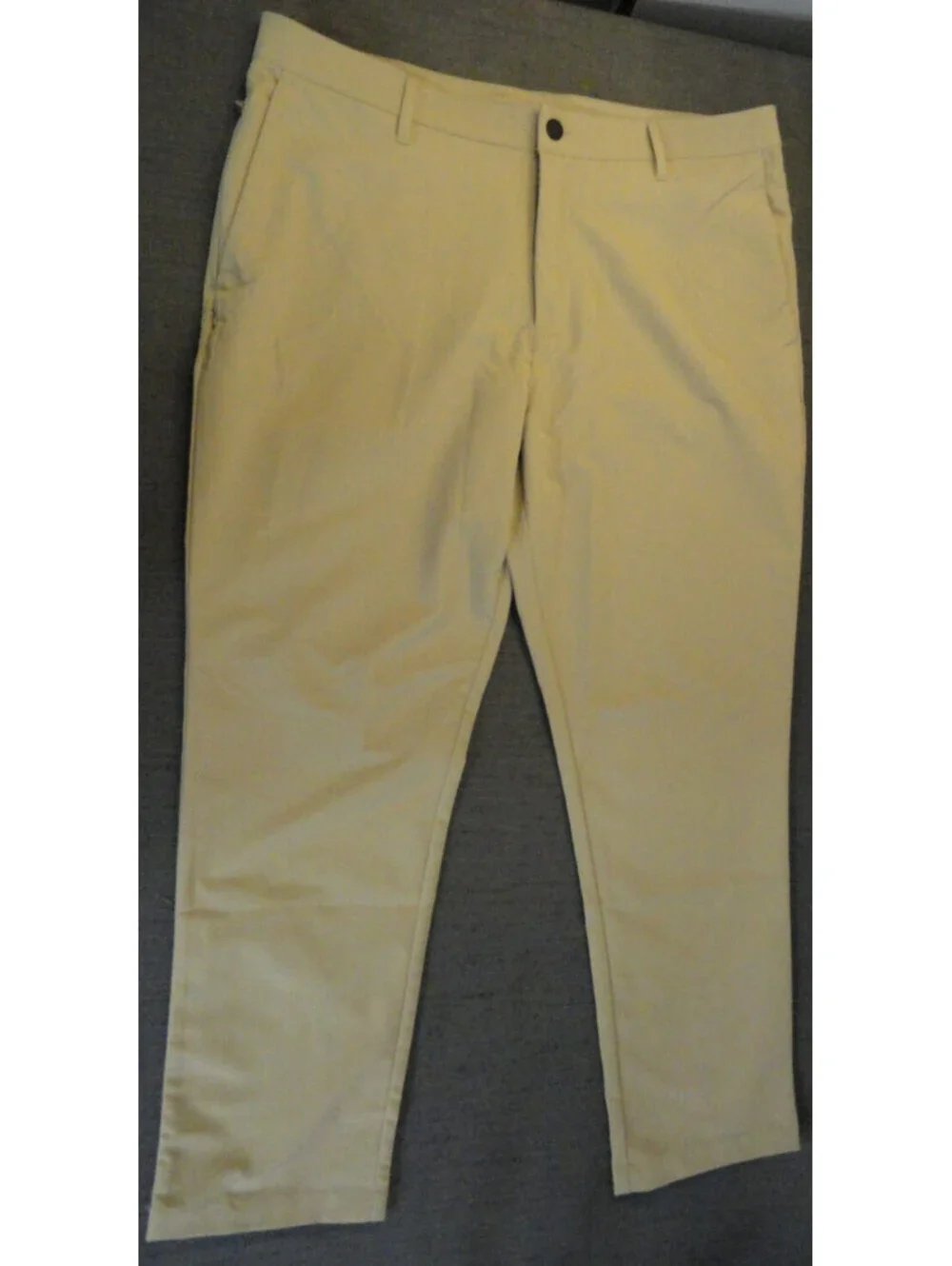 DESIGNER BANANA REPUBLIC KHAKI TAN 100% POLYESTER PANTS MENS 37x28